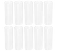 YOSADIER Gaines en Plastique Blanc Support Isolant pour Batterie 18650 Lot de 10 Ignifuge et Polyvalente pour Batterie de Lampe Torche LED