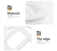 YOSADIER Grille D’Entrée Murale de Piscine en ABS Robuste Insert de Sécurité Remplaçable 15 Filetage Accessoire Polyvalent Résistant à L’Eau et Produits Chimiques pour Installation