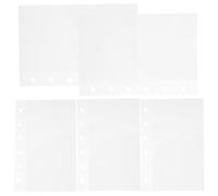 YOSADIER Insert de budget réutilisable, petite poche pour classeur, PP blanc, 5 pièces, multi-usages, pour carnet de budget et special holidays