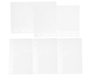 YOSADIER Insert de budget réutilisable, petite poche pour classeur, PP blanc, 5 pièces, multi-usages, pour carnet de budget et special holidays