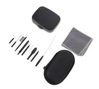 YOSADIER Kit de Nettoyage Compact Nettoyage en Profondeur Léger en Pvc Boîte de Rangement Zippée Facile à Glisser une Poche pour Appareils Auditifs et Bouchons D'oreille