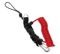 YOSADIER Lanière Enroulée de Plongée Rouge pour Caméra Sous-marine avec Boucle à Dégagement Rapide, Corde Anti-chute en Acier Inoxydable et Nylon, pour Snorkeling