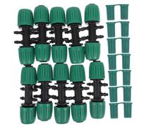 YOSADIER Lot de 10 Raccords D'irrigation Goutte à Goutte à Serrure Femelle pour Tuyaux PE 13 Mm/4 Mm, Adaptateur Six Voies Diamètre Variable 47 Mm, Connecteur pour Jardinage Et Arrosage Agricole