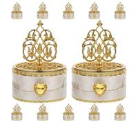 YOSADIER Lot de 12 Boîtes de Bonbons en Plastique pour Mariage, Boîte à Dragées pour Présents et Projets Diy, pour Rangement de Friandises et Pâtisseries