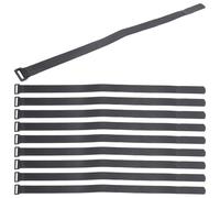 YOSADIER Lot de 12 Sangles en Mélange Noir Fixation Sécurisée et Forte Adhérence Transport Rangement des Tapis de Yoga Objets Divers