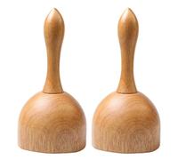 YOSADIER Lot de 2 Ventouses de Massage en Bois Naturel Outil de Ventouses de Massage Gua Sha pour Soins du Corps Bord Lisse sans Blessure Pratique pour Soulagement Musculaire et Détente