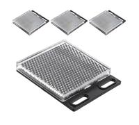 YOSADIER Lot de 4 Panneaux Rétroréfléchissants Grande Taille Miroir pour Capteur Photoélectrique Réflecteurs de Sécurité Domestique Haute Visibilité Accessoires de Réflexion pour