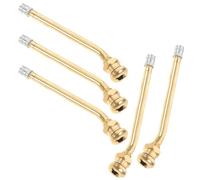 YOSADIER Lot de 5 Valves Tubeless Coudées en Cuivre pour Pneus de Camion et Bus, Haute Résistance la Pression, Adaptées aux Environnements Exigeants Remplacement de Pneus