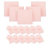 YOSADIER Lot de 60 Sachets à Bulles de Cœur, Pochettes à Bulles Antichoc 10x10 Cm, Couleur Rose Poudré, Double Paroi, pour Emballage et Expédition Sécurisée de Colis Fragile