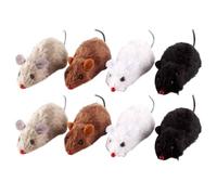 YOSADIER Mécanique à Remontoir pour Amis Possédant des Chats et Présent Couleur Aléatoire 8 Pièces de Souris en Peluche et Plastique, Attire L'attention du Chat, pour