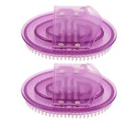 YOSADIER Meridian Massage Brush 2pcs Silicone Body Scrubber For Post Workout Lightweight And Compact For Men And Women