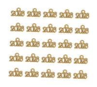 YOSADIER Mini Pendentifs Porte-clés 2026 En Alliage Métal Vintage, Breloques Chiffres Année 2026 Pour Loisirs Créatifs, Édition 100 Pièces, Accessoires Bricolage Personnalisés