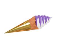 YOSADIER Modèle Accessoire de Décoration Unique en PVC de Crème Glacée Artificielle de Cône pour Fête Estivale pour Vitrine et Présentation de Faux Aliments