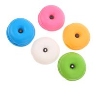 YOSADIER Organisateur de Câbles de Tortue 5 Pièces Enrouleur de Câble Coloré Blanc Bleu Vert Jaune Rose pour Écouteurs et Chargeurs Rangement Pratique Bureau et Voyage