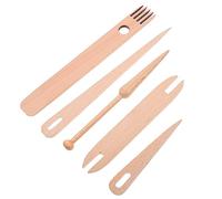 YOSADIER Outils de Métier à 5 Pièces Aiguille en Peigne avec Accessoires de Tissage Pratiques Tricotage à la Main Outils de Bricolage pour Artisanat
