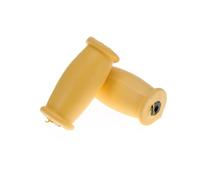 YOSADIER Paire de Poignées de Béquille Confort et Sécurité Assurés en Caoutchouc Jaune Antidérapantes , Faciles à Installer , Accessoires pour Béquilles Médicales Adultes