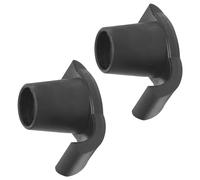YOSADIER Patins Antidérapants en Plastique Noir Absorption des Chocs 2 Pièces pour Pieds de Marcheur Accessoires Ski pour Déambulateur et Bâtons de Trekking