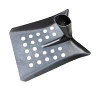 YOSADIER Pelle de Nettoyage Plate en Métal, Petite Pelle Noire Résistante à L’Usure et Robuste, Multi-usages pour Ferme, Moutons et Chèvres
