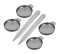 YOSADIER Petits Plateaux de Pesée avec Petite Pelle en Acier Inoxydable et Analyse D'échantillons, Faciles à Nettoyer pour Petits Échantillons Usage Pharmaceutique et Professionnel