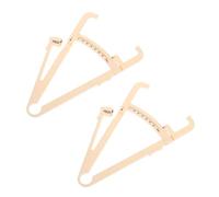 YOSADIER Pince à Plis Cutanés 2 Pièces Beige Échelle Cm, Mesureur de Graisse Corporelle Portable pour Hommes et Femmes, Outil Précis de Test de Graisse Corporelle Adapté à Usage Personnel