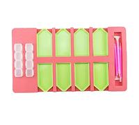YOSADIER Plateau de Rangement pour Peinture Diamant Organiseur Multifonction en Résine 14pcs 8 Compartiments et Économie D'espace pour Outil de Peinture DIY