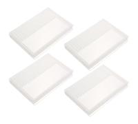 YOSADIER Porte-foret blanc en plastique pour 20 embouts, boîte de présentation lot de 4, utilisation idéale pour manucure professionnelle et à