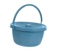 YOSADIER Pot de Chambre Portable Unisexe avec Couvercle Siège Rembourré Confortable pour Personnes Âgées Femmes Enceintes et Handicapées Urinoir Compact pour Voyage et Usage Hospitalier