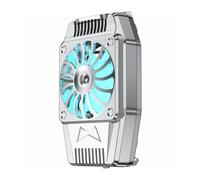 YOSADIER Refroidisseur de Téléphone Clip Argenté Ventilateur Silencieux USB Rechargeable 300mah en PC et Alliage D'aluminium pour Jeux et Live Streaming