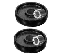 YOSADIER Roues de Cric Universelles 2 Tonnes pour Vérin Hydraulique Horizontal, Roues Avant Robustes en Acier, Jeu de 2 Pièces, Remplacement Compatible Cric de Sol, Roulettes