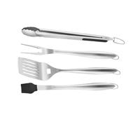 YOSADIER Set Ustensiles BBQ Acier Inoxydable Pince Multifonction Fourchette et Spatule Pratiques pour Barbecue Camping et Extérieur