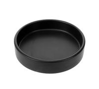 YOSADIER Soucoupe pour Plantes D'intérieur en Céramique Noire Mate, Petite Taille, Plateau de Récupération d'eau pour Pots de Fleurs, Bac à Eau pour Jardinière, Accessoire de Jardinage