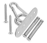 YOSADIER Support de Plafond Anneau Ovale Sécurisé en Acier Inoxydable Argenté et Facile à Installer Bandes de Résistance pour Pratique Aérienne pour Entraînements en Intérieur
