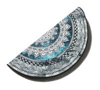 YOSADIER Tapis 80cm Bohème Mandala Rond Décoratif en Velours Cristal