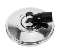 YOSADIER Tête de Vadrouille Rotative en Acier Inoxydable et Plastique, Base de Balai Rotatif Compatible Vadrouilles, Installation Simple pour Nettoyage