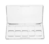 YOSADIER Transparent Eyeshadow Palette Compartments Palette de Maquillage Vide Réutilisable pour Ombres à Paupières Blush Lèvres et Peinture à Eau Organisateur Cosmétique DIY pour Voyage