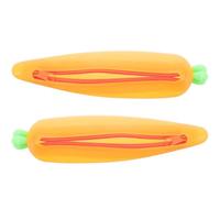YOSADIER Trousse à Crayons en Silicone Forme Carotte 2pcs pour Garçons et Filles, Portable et Créative, Matériau Souple Orange, pour L'école Bureau
