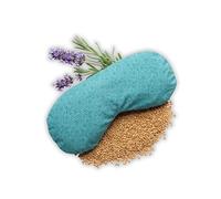Yosana Coussin pour les yeux avec garnissage en graines de lin et lavande - Masque pour les yeux pour la détente pendant le yoga et méditation - Coussin aromatique (Petrol)