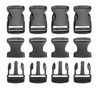 Yosawo Lot de 10 boucles à double face - Fermeture à clic - En plastique - Fermeture à clip - Fermeture à clip - Boucle enfichable - Boucle de rechange - Pour sac à dos (K-32 mm)