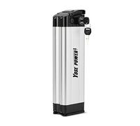 YOSE POWER Batterie de Remplacement Vélo Electrique XH370-10J 36V Silver Fish Lithium-ION Battery pour MiFa, Rex, Prophete, Aldi