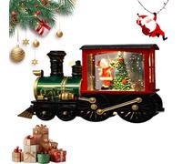 YOSEDVCB Boîte à Musique de Noël avec Train à Paillettes tourbillonnantes, Boule à Neige Musicale et illuminée, Train Lanterne for Amoureux, Amis et Enfants(#D)