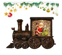 YOSEDVCB Boîte à Musique de Noël, Musicale et Lumineuse, alimentée par USB et Piles, Boule à Neige Jouant la Chanson de Joyeux Noël, décorations familiales(#03)