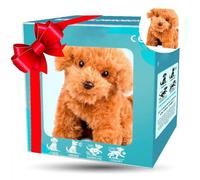 YOSEDVCB Nouveau Chien Robot IA 2025, Chien Robot IA Réaliste, Chien Interactif en Peluche for Adultes, Qui Se Comporte comme Un Vrai Chiot - Marche, Aboie, Remue La Queue(A#Yellow)