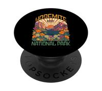 Yosemite National Park 1890 Retro Vintage Trail Randonnée PopSockets PopGrip Adhésif