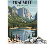 Yosemite National Park Puzzles Adultes Puzzle 1000 Pièces Puzzle en Papier pour Adultes de Plus de 18 Ans Jeux de Puzzle Amusants 38x26cm/1000pcs