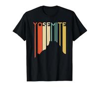 Yosemite National Park Retro Demi-dôme El Capitan California T-Shirt, Homme, Noir, 6XL