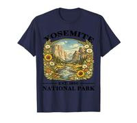 Yosemite National Park Vintage Randonnée California Floral T-Shirt