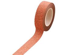 Yosemite Ruban adhésif à paillettes Washi 10 m Taille unique Orange.