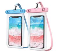 YOSH Pochette Étanche Smartphone IPX8 [Lot de 2], Jusqu'à 7,0", Rose & Bleu