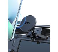 YOSH Support Téléphone Voiture avec Emplacement CD pour MagSafe, Magnétique Porte Téléphone Voiture, Aimant Accroche Smartphone Véhicules Compatible avec iPhone 16/15/14/13/12 Series & étui mag-Safe