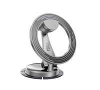 YOSH Support Voiture Magnétique pour MagSafe, Support Métal Pliable Universel pour Tableau de Bord, Compatible avec iPhone 17 16 15 14 13 12 et Tous Téléphones, Anneau Métallique Inclus